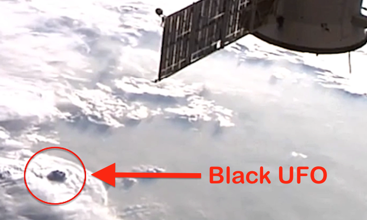 UFO News - Black UFO Hides Over Clouds Caught By NASA ...